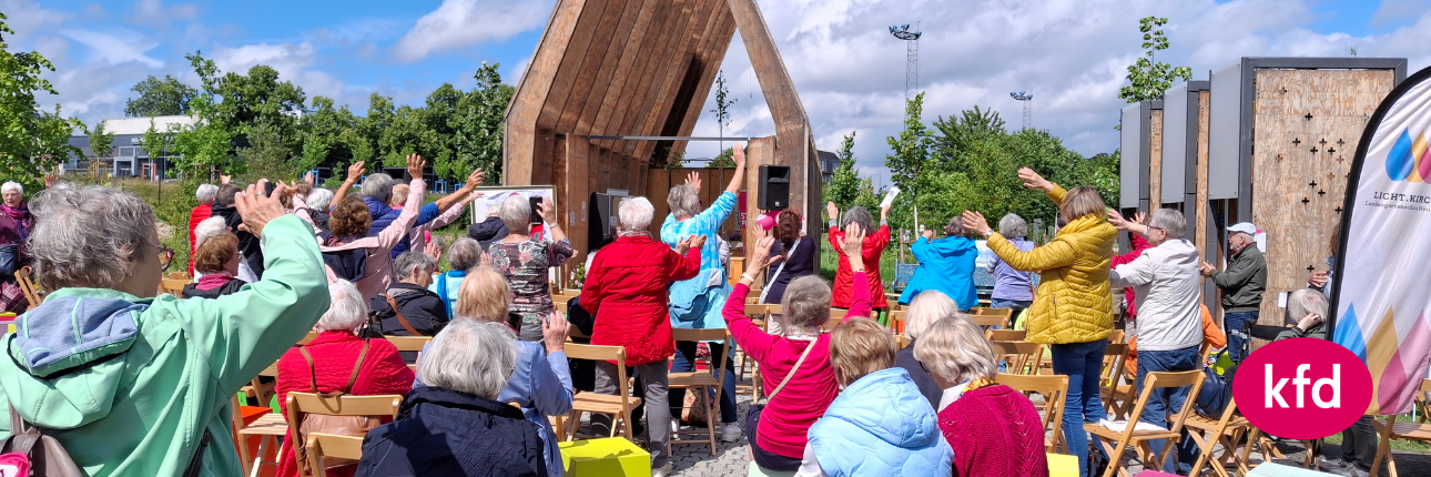kfd DV Köln - LichtKirche Landesgartenschau Neuss 2026 (c) kfd Dv Köln mit Canva Pro kfd DV Köln - LichtKirche Landesgartenschau Neuss 2026